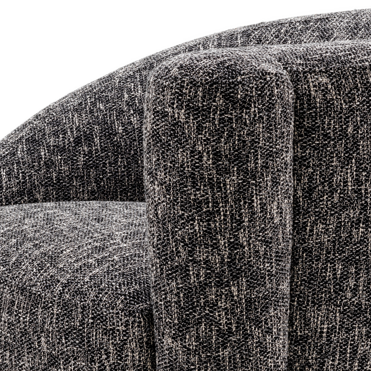 Black Asymmetrical Swivel Chair Colin | Eichholtzmh.com