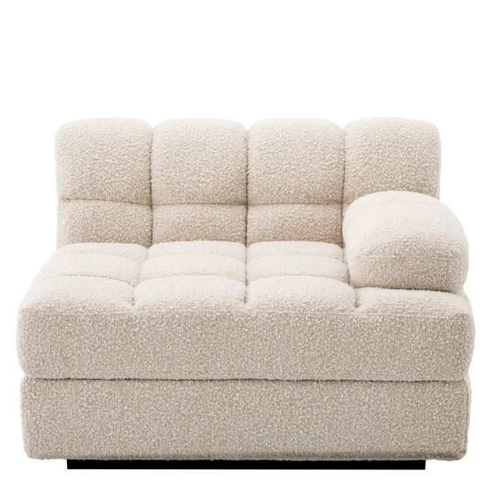 Modular Sofa Dean bouclé cream - Right