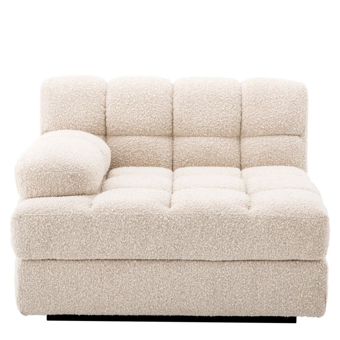 Modular Sofa Dean bouclé cream - Left
