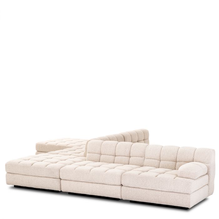 Modular Sofa Dean bouclé cream - Left