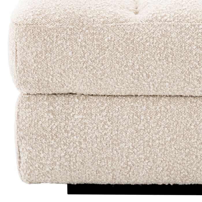 Modular Sofa Dean bouclé cream - Ottoman
