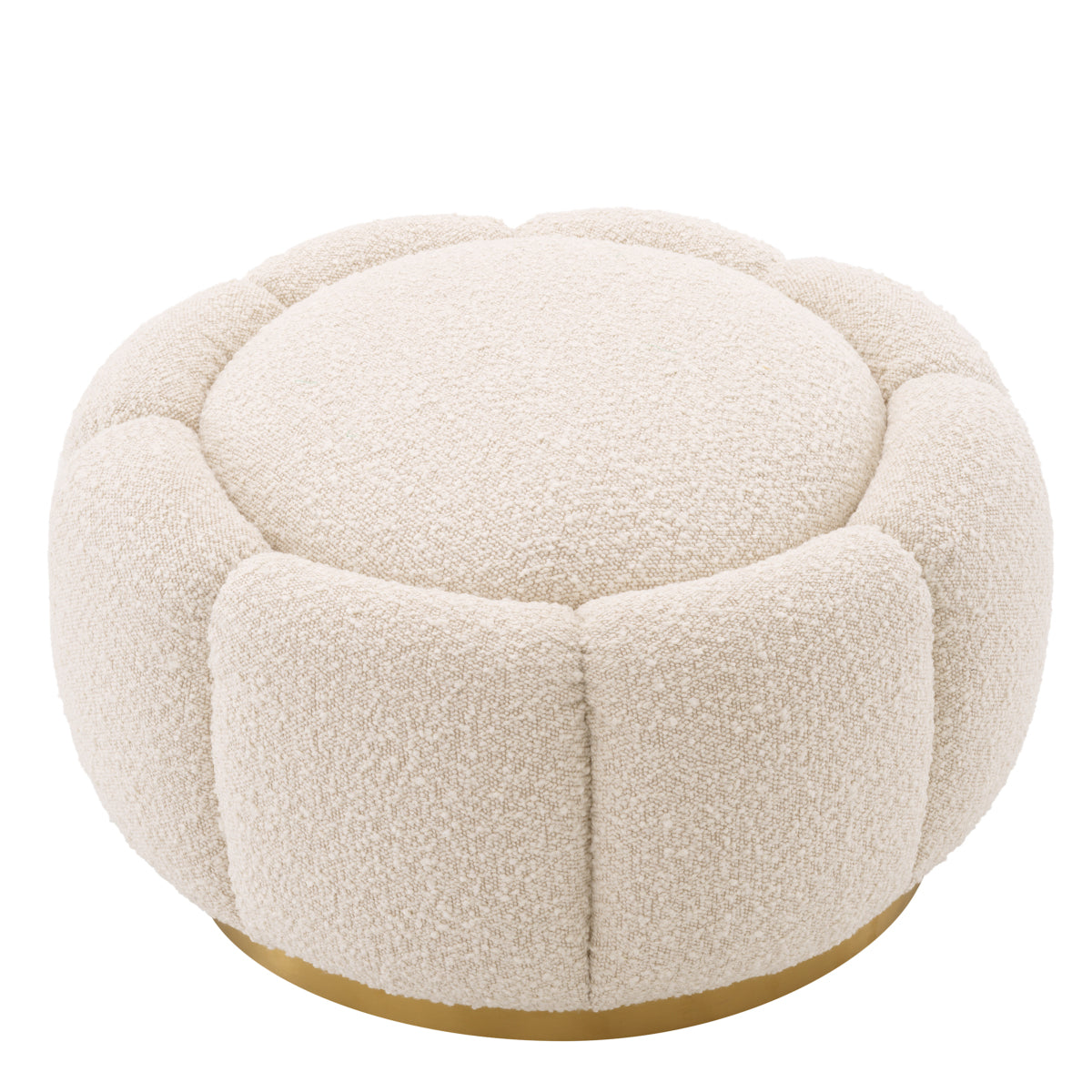 Cream Boucle Ottoman Inger | Eichholtzmh.com