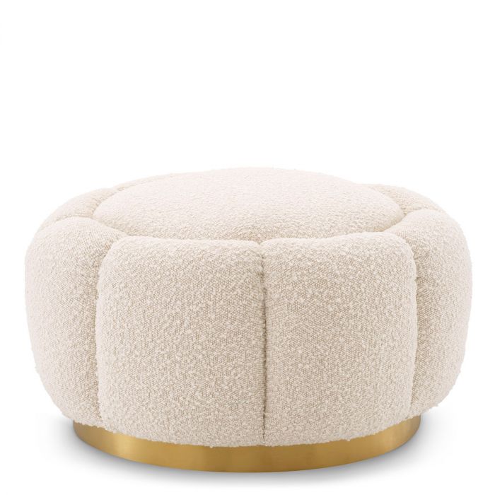 Ottoman Inger bouclé cream
