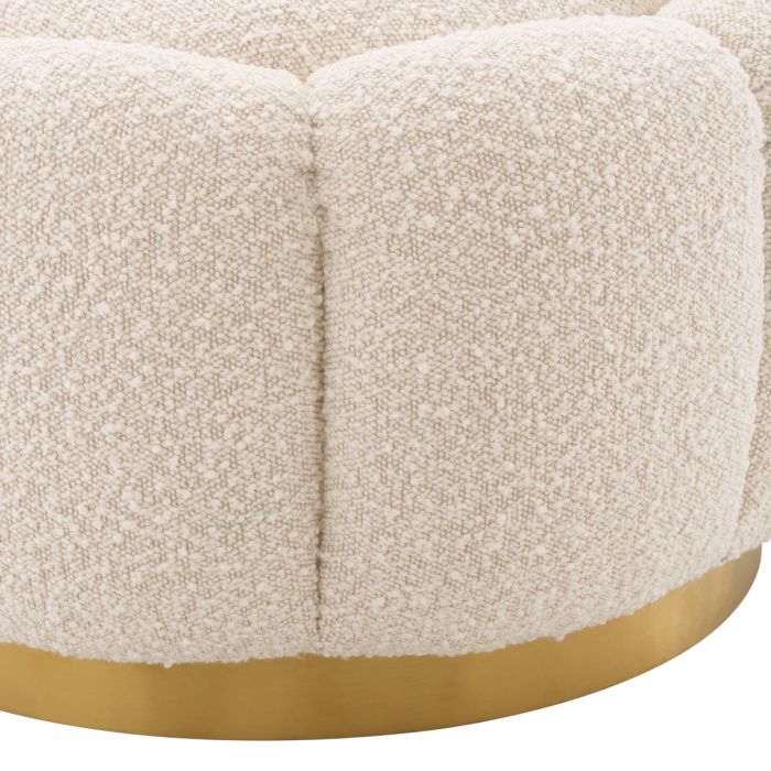 Ottoman Inger bouclé cream