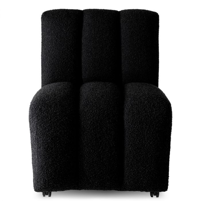 Dining Chair Kelly bouclé black