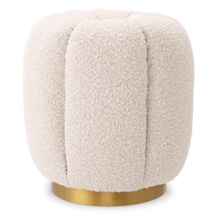 Stool Orchanic bouclé cream