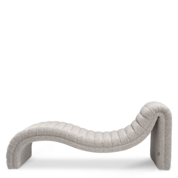 Chaise Longue Pioneer bouclé grey