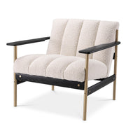 Cream Bouclé Channeled Armchair Elan | Eichholtzmh.com