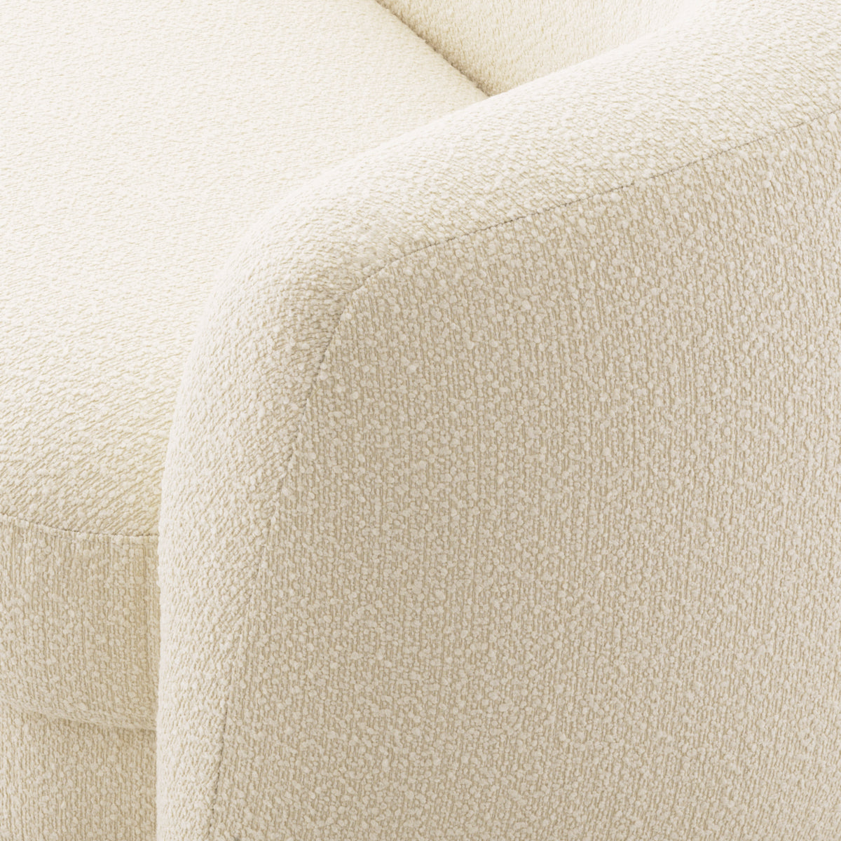 Boucle Curved Sofa Blaine | Eichholtzmh.com 
