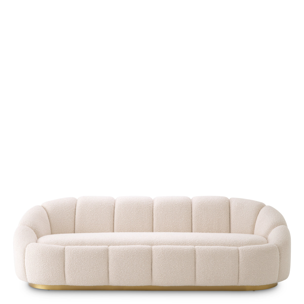 Cream Bouclé Curved Sofa Inger | Eichholtzmh.com