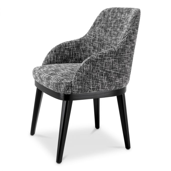 Dining Chair Costa with arm cambon black