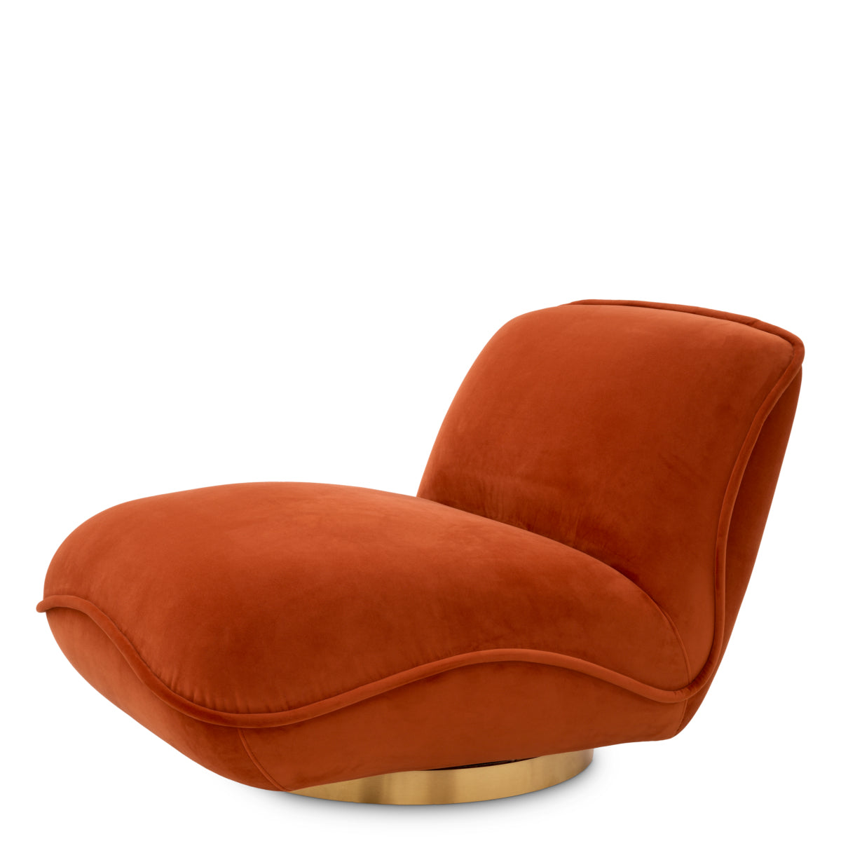 Orange Velvet Swivel Chair Relax | Eichholtzmh.com