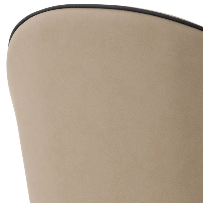 Dining Chair Cooper faux leather beige set of 2