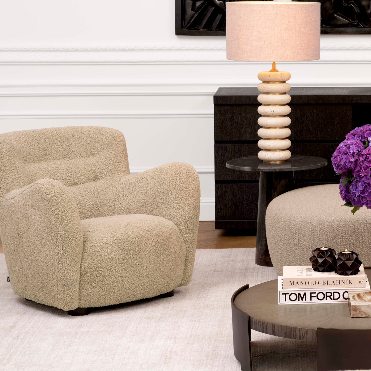 Button Back Accent Chair Bixby | Eichholtzmh.com