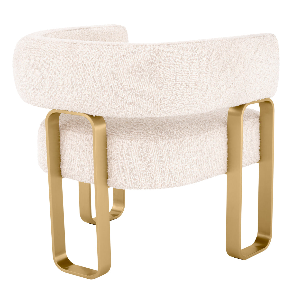 Boucle Curved Accent Chair Capricorn | Eichholtzmh.com