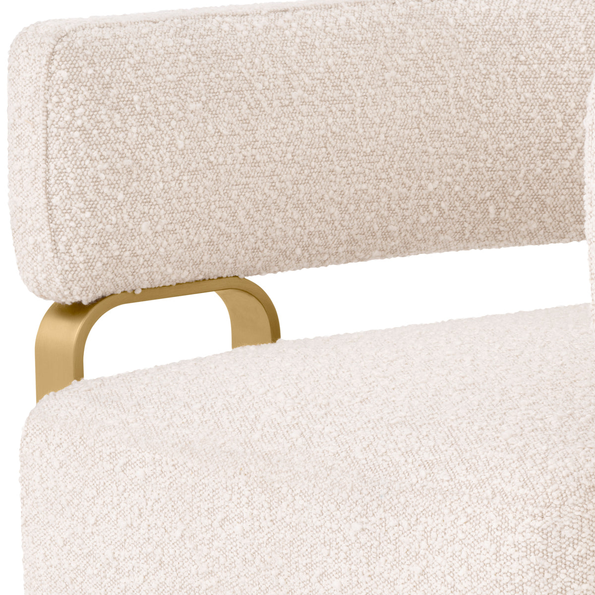 Boucle Curved Accent Chair Capricorn | Eichholtzmh.com