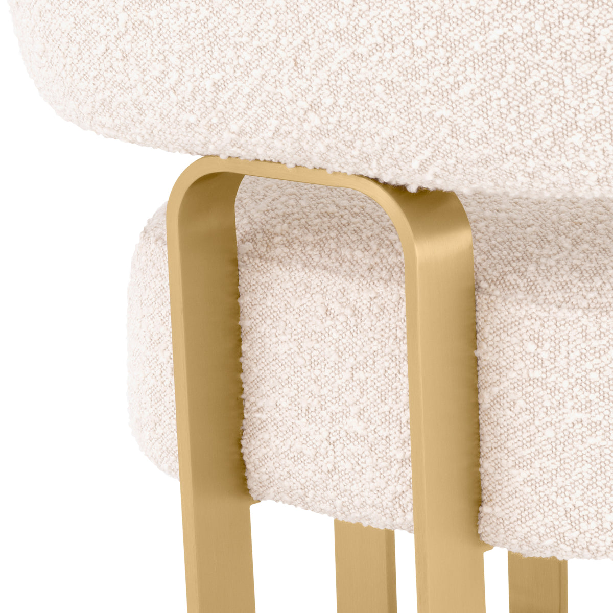 Boucle Curved Accent Chair Capricorn | Eichholtzmh.com