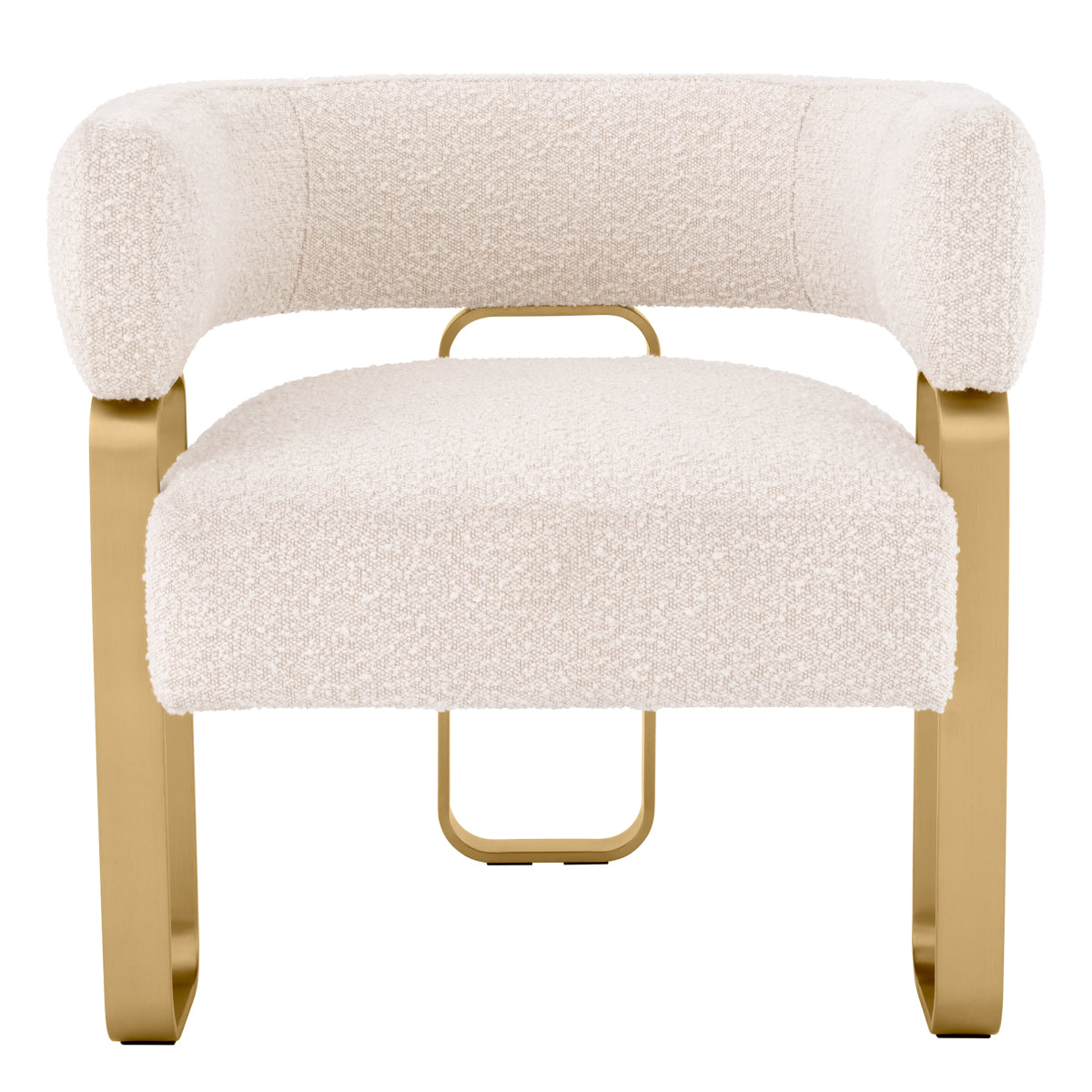 Boucle Curved Accent Chair Capricorn | Eichholtzmh.com
