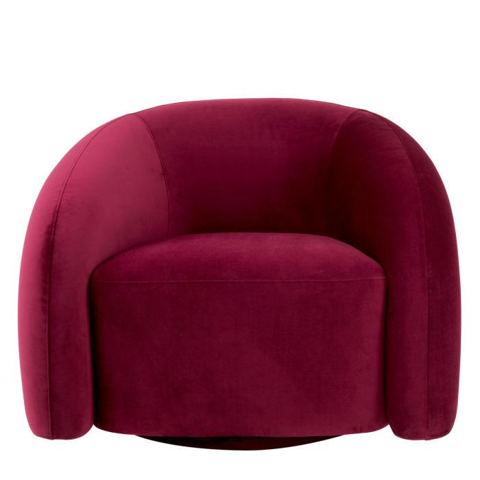Swivel Chair Novelle savona bordeaux velvet