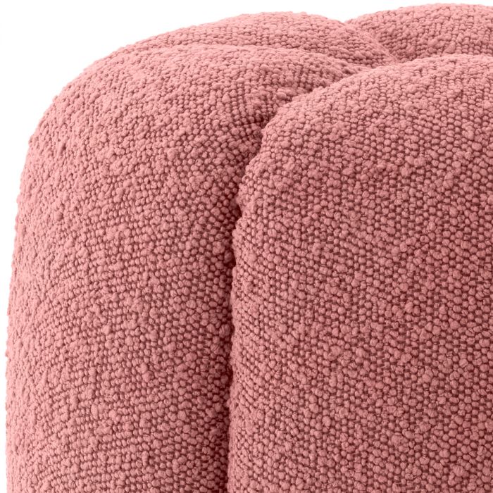 Stool Orchanic bouclé rose