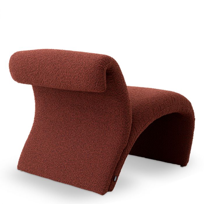 Chair Vignola bouclé rouge