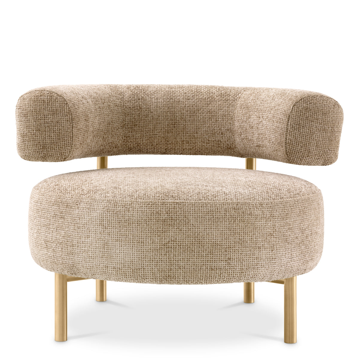 Curved Modern Lounge Chair Thompson | Eichholtzmh.com