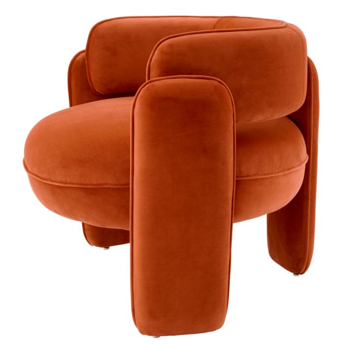 Chair Chaplin savona orange velvet