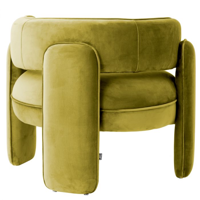 Chair Chaplin savona vintage green velvet
