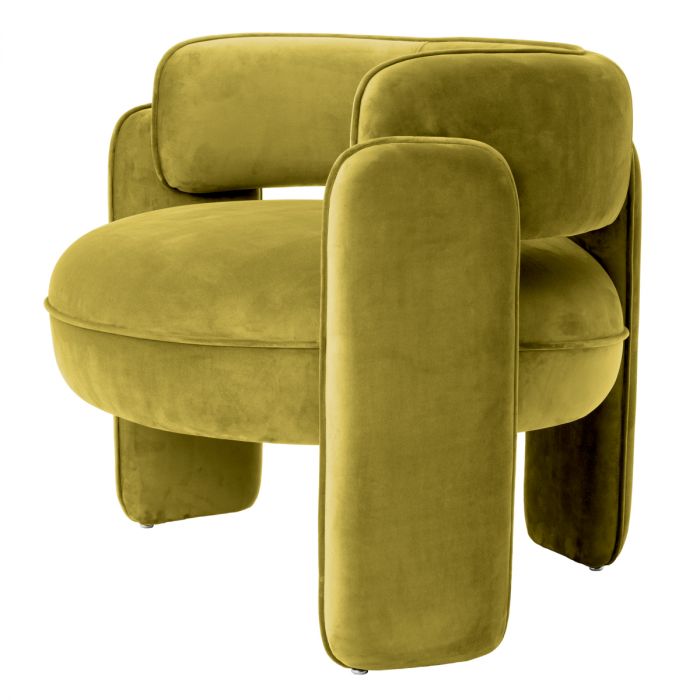 Chair Chaplin savona vintage green velvet