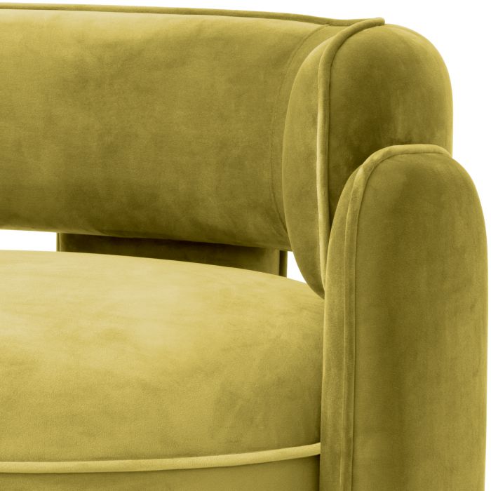 Chair Chaplin savona vintage green velvet