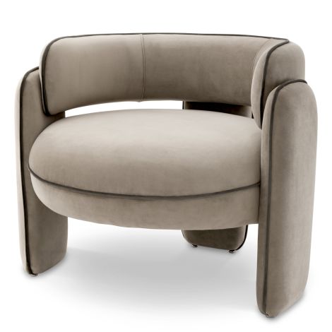 Velvet Modern Accent Chair Chaplin | Eichholtzmh.com