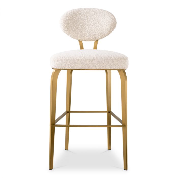 Bar Stool Dorrego bouclé cream