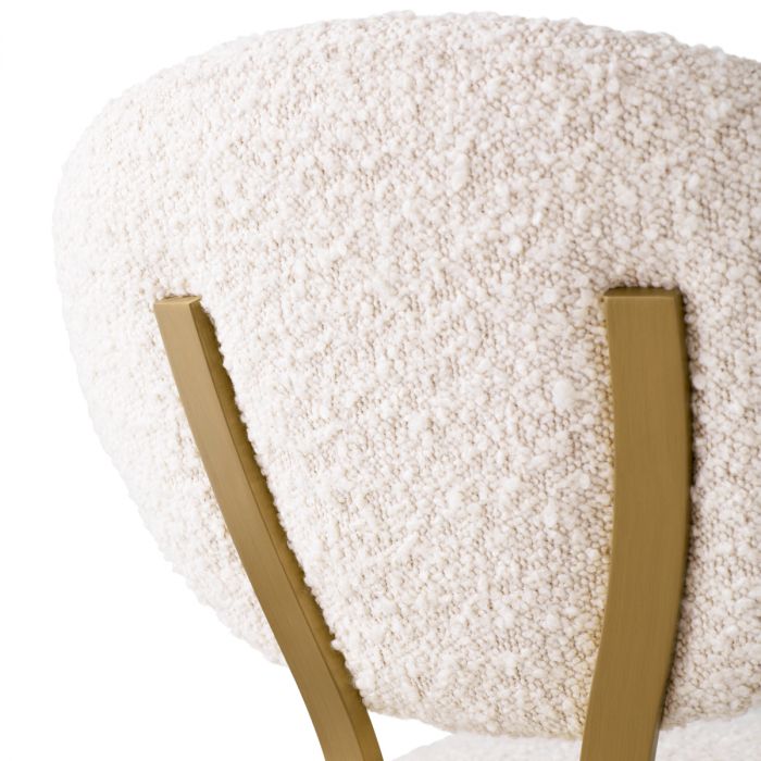 Bar Stool Dorrego bouclé cream