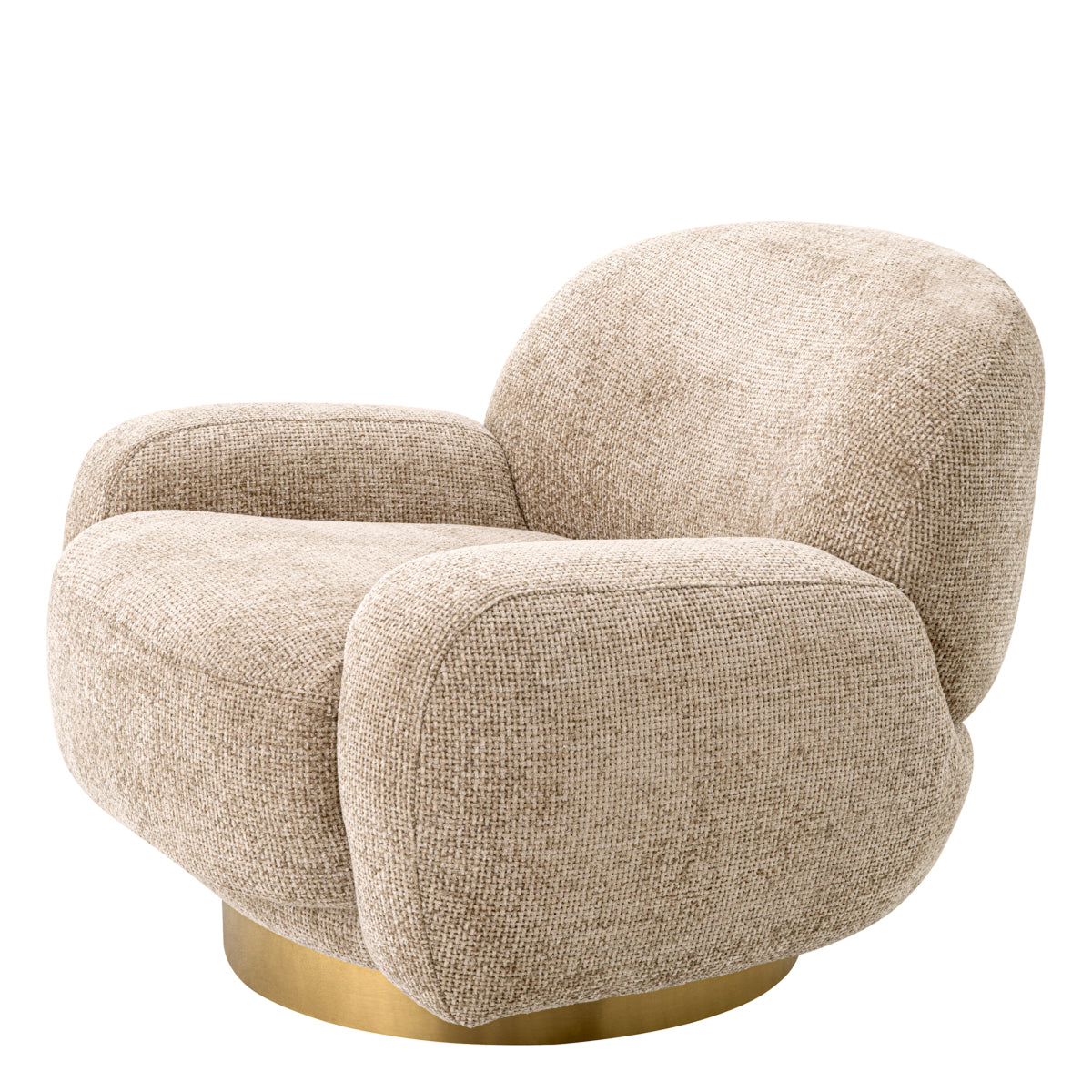 Curved Swivel Armchair Udine | Eichholtzmh.com