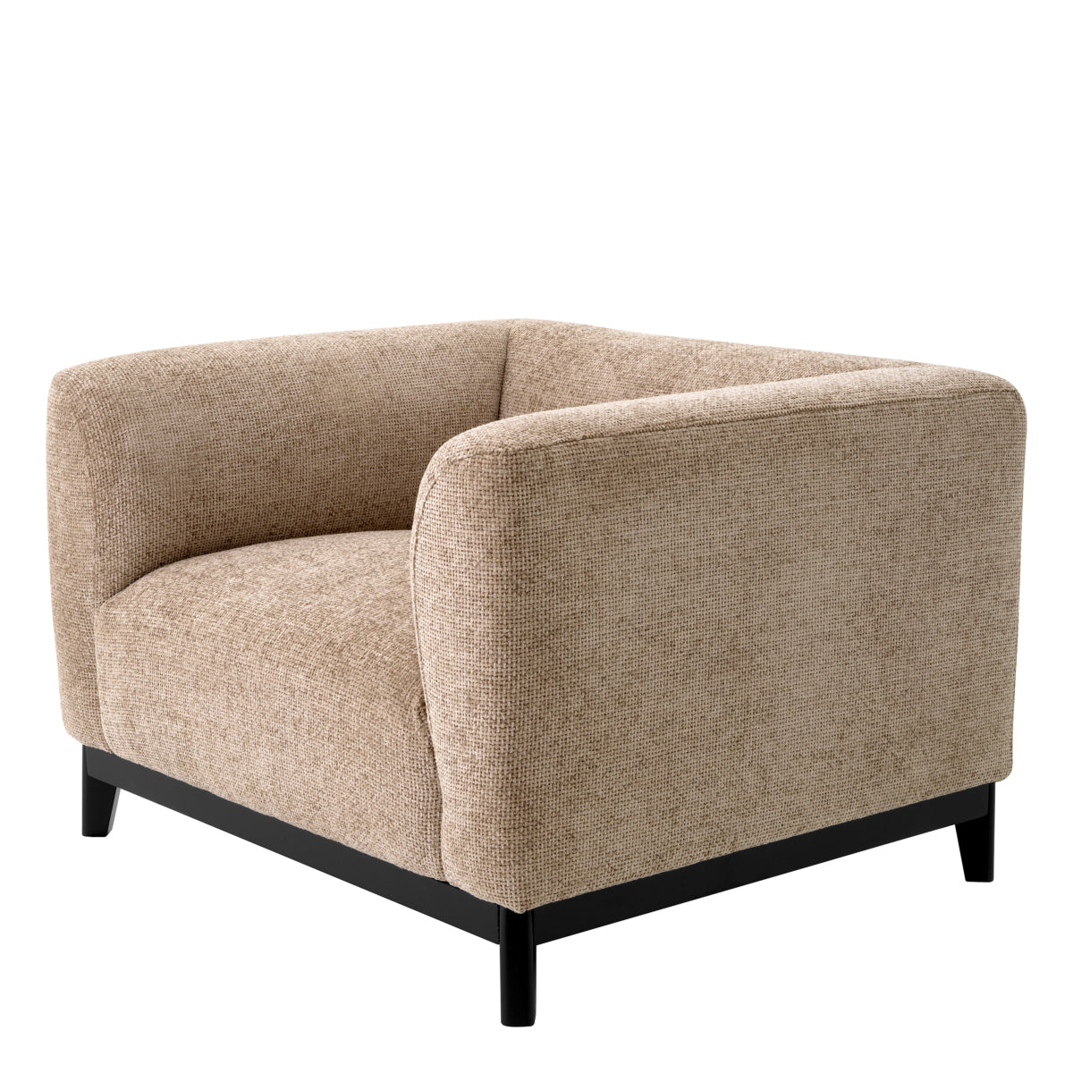 Beige Upholstered Armchair Corso