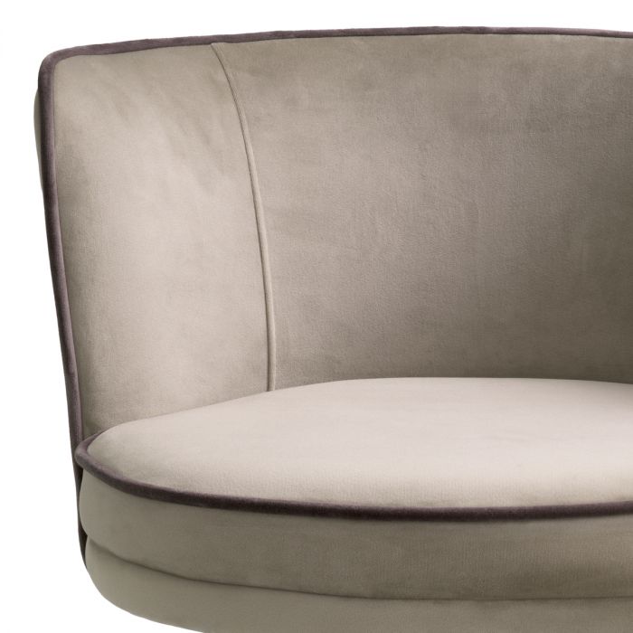 Bar Stool Grenada savona greige velvet