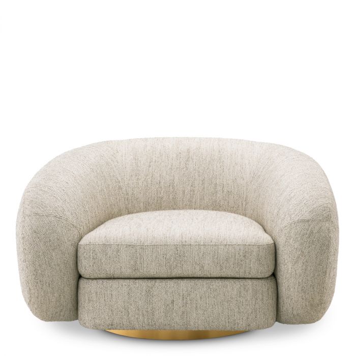 Swivel Chair Cosenza splendor light grey
