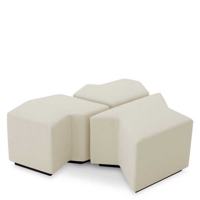 Stool Filbert rêve cream set of 3
