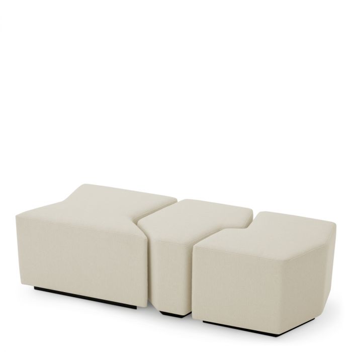 Stool Filbert rêve cream set of 3