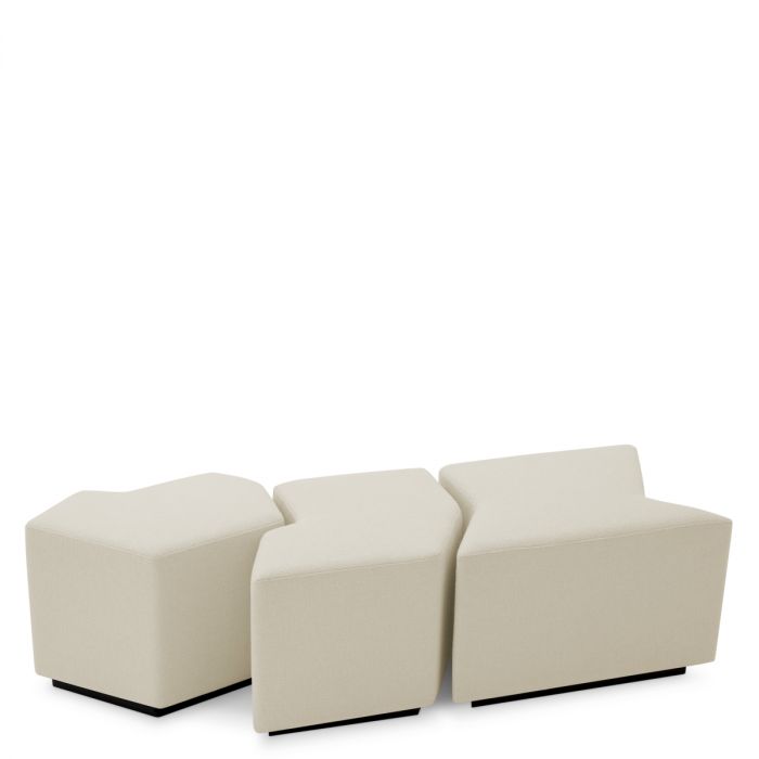 Stool Filbert rêve cream set of 3