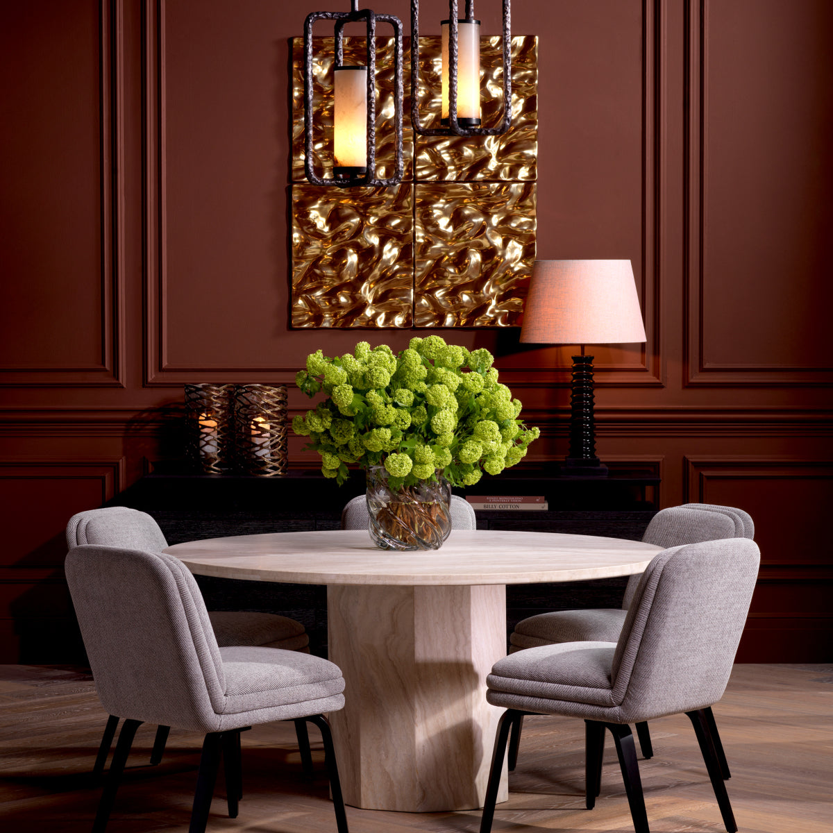 Gray Upholstered Dining Chair Lucia | Eichholtzmh.com