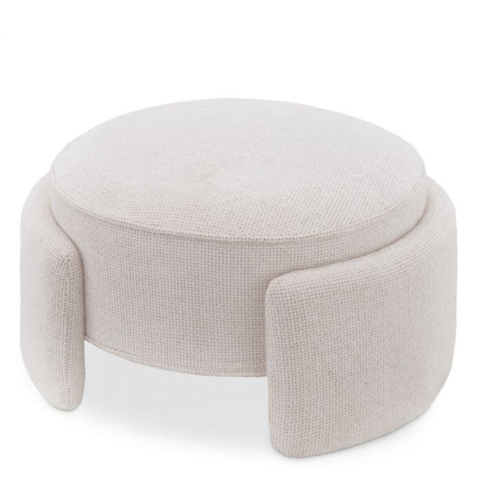 Stool Ortega lyssa off-white
