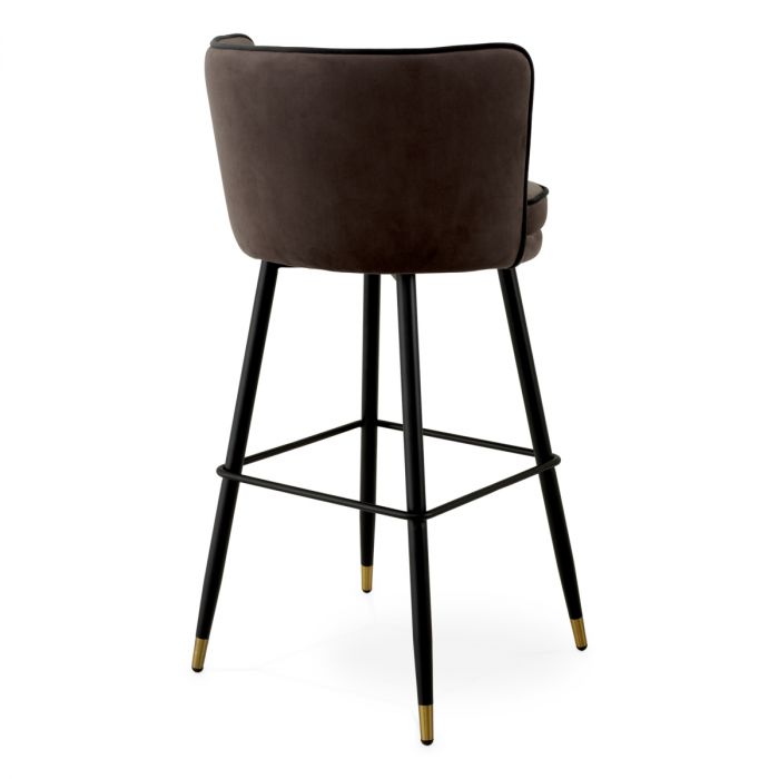 Bar Stool Grenada savona grey velvet
