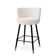 White Modern Swivel Counter Stool Grenada