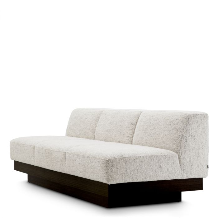 Sofa Bastion seashell off-white charcoal veneer