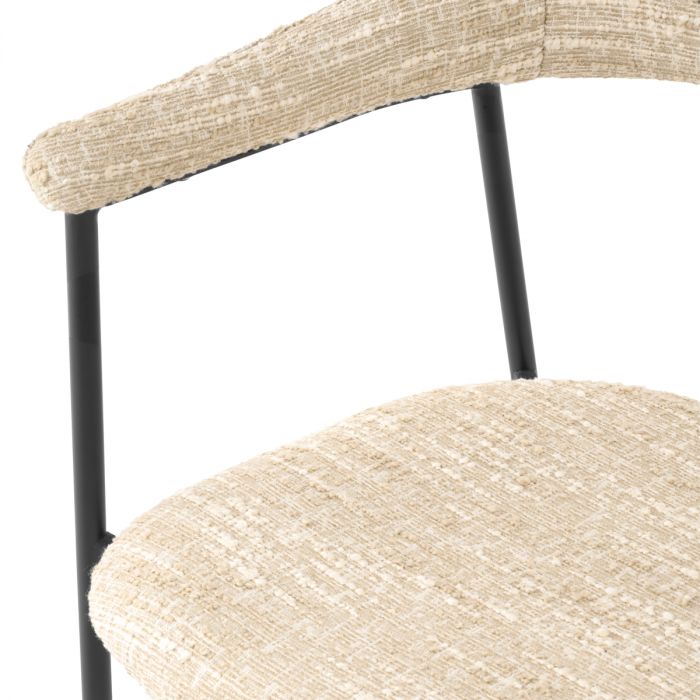 Dining Chair Julio bouclé sonata cream set of 2