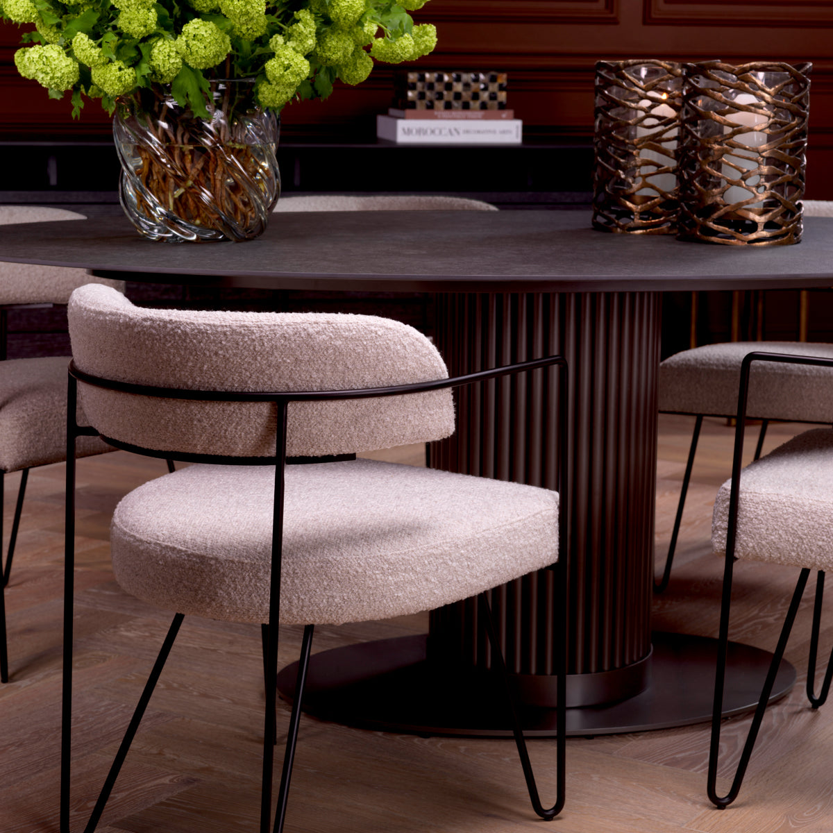 Metal Framed Dining Chair Giuseppe | Eichholtzmh.com