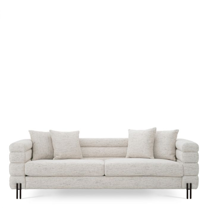 Sofa York seashell off-white bronze finish