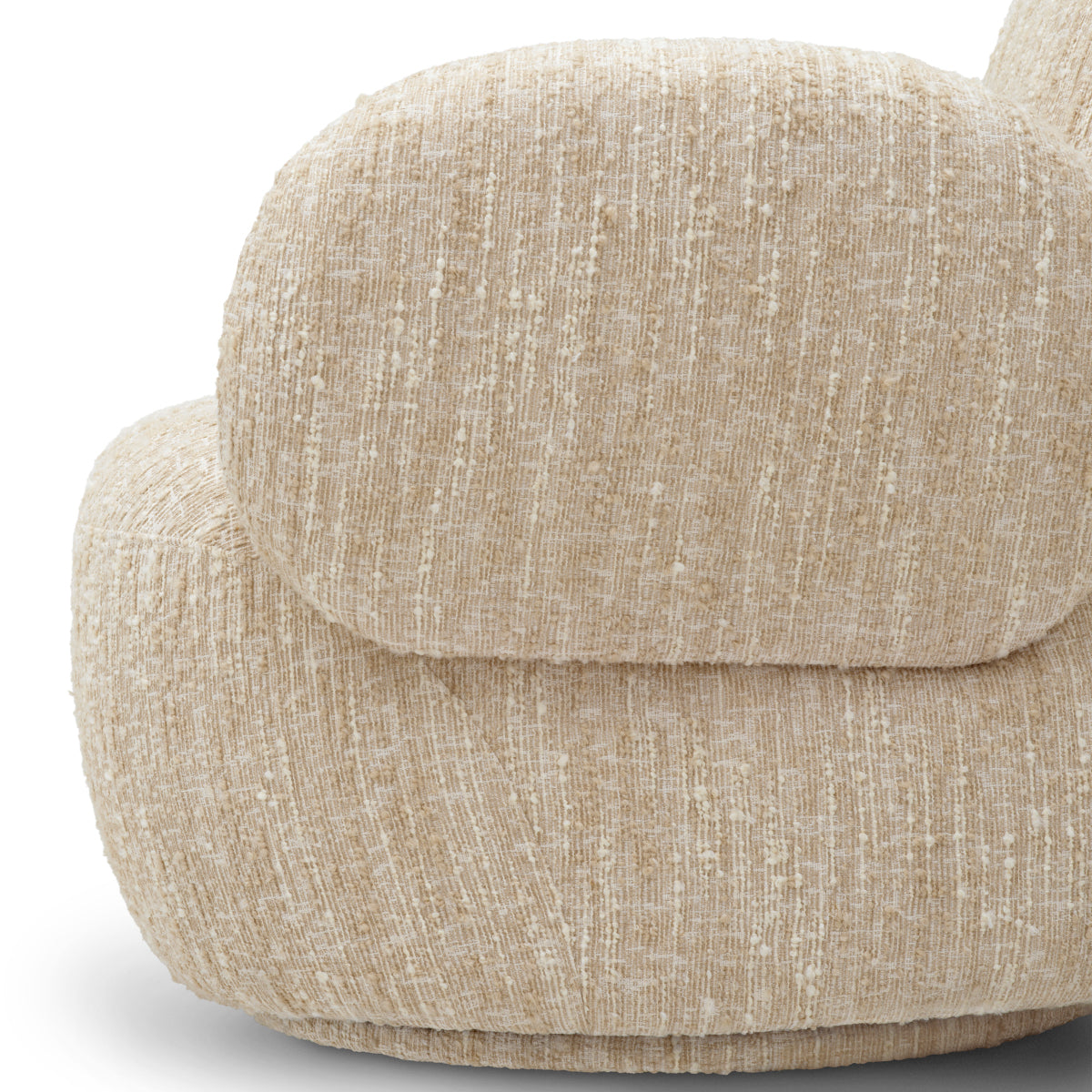 Boucle Cream Swivel Chair Madrone | Eichholtzmh.com