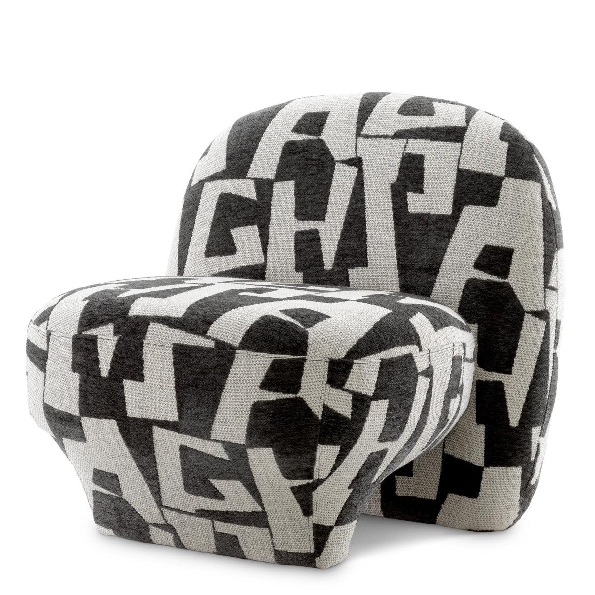 Upholstered Black Accent Chair Lugo | Eichholtzmh.com